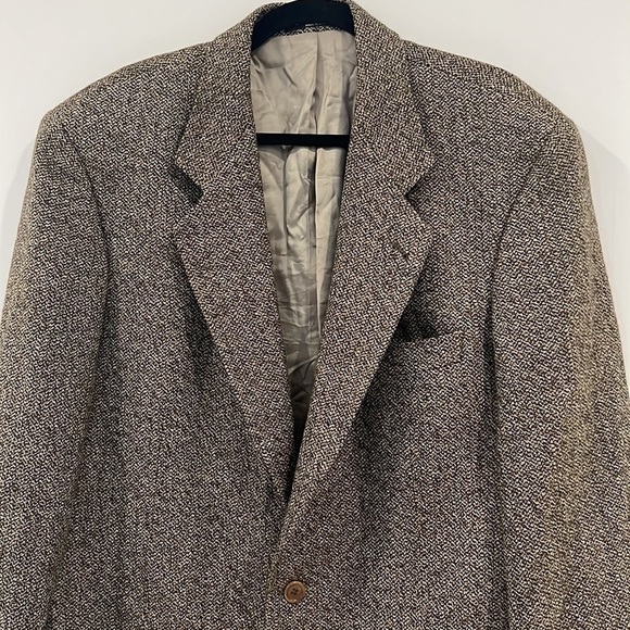 HUGO Boss Brown Galilei Pure Wool and Cashmere Blazer Size 44L - Picture 3 of 14